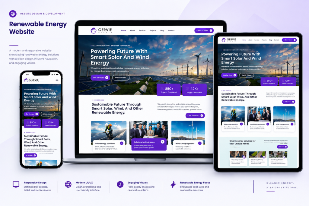 Solar Company Website